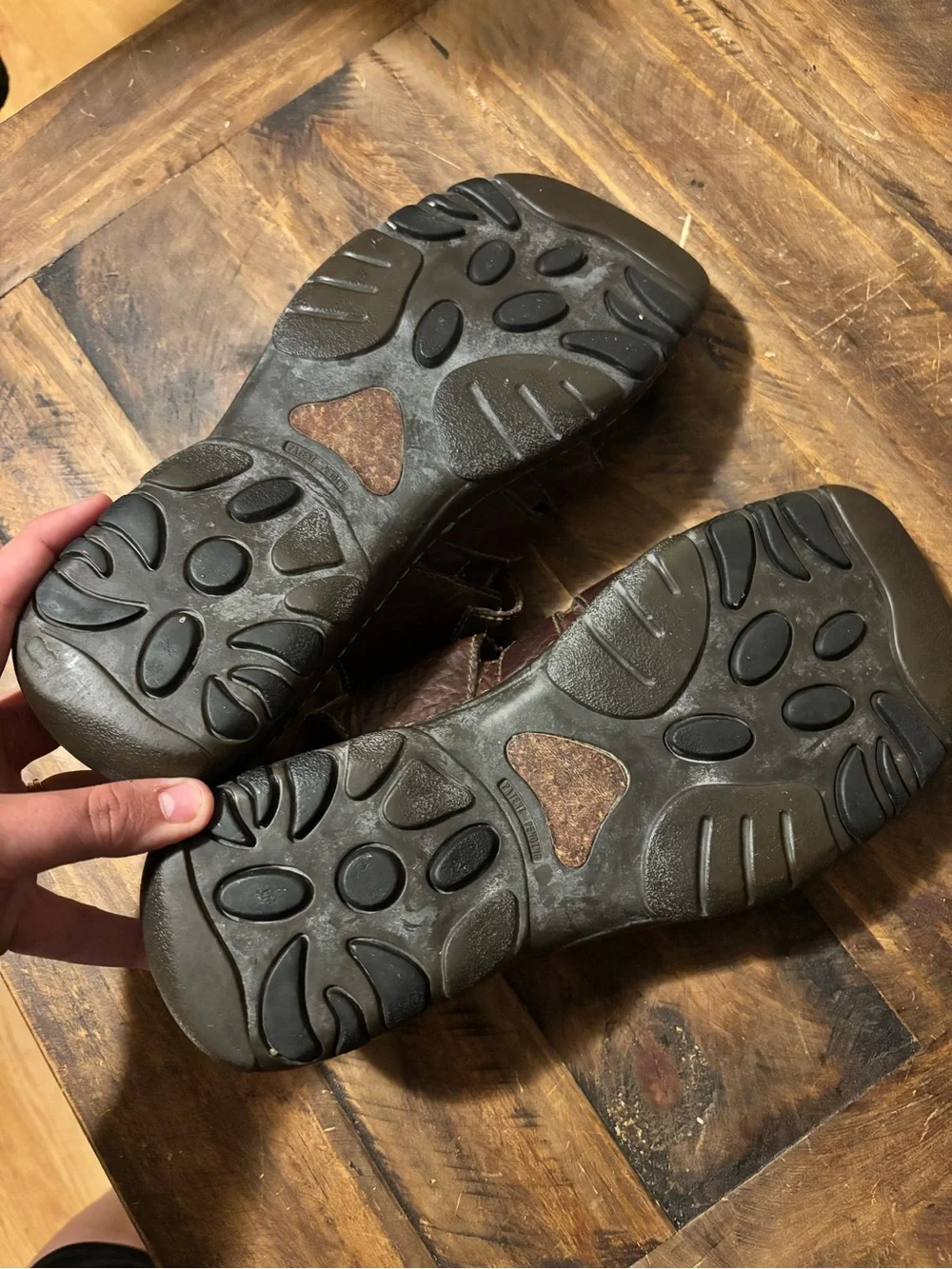 Born Brown Leather Fisherman Sandals for Men